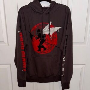 Graphic Linkin Park Hoodie, Like New Condition, Dark Gray w/Red Graphic